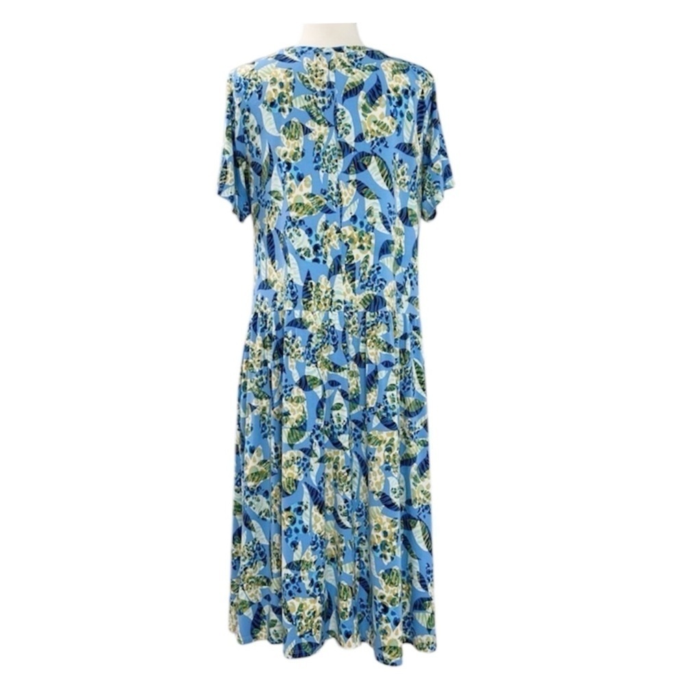 LOGO By Lori Goldstein Floral Sadie Midi Dress - Picture 5 of 8